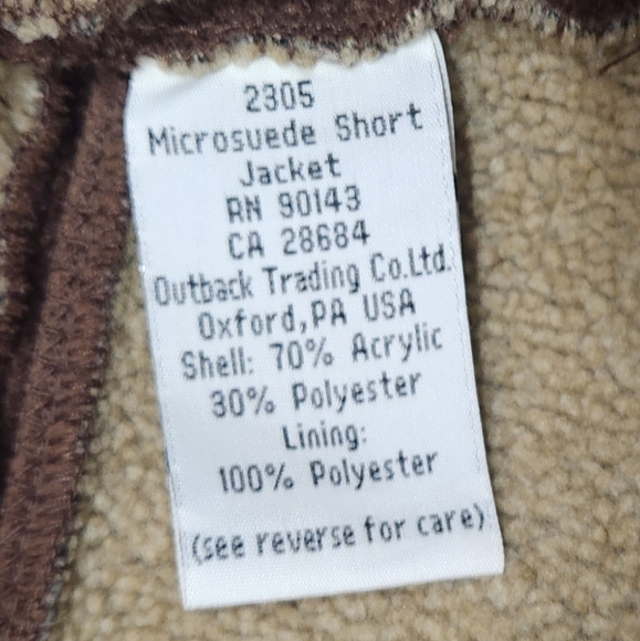 Outback Trading Co. Microsuade Jacket Size Medium - Picture 6 of 8